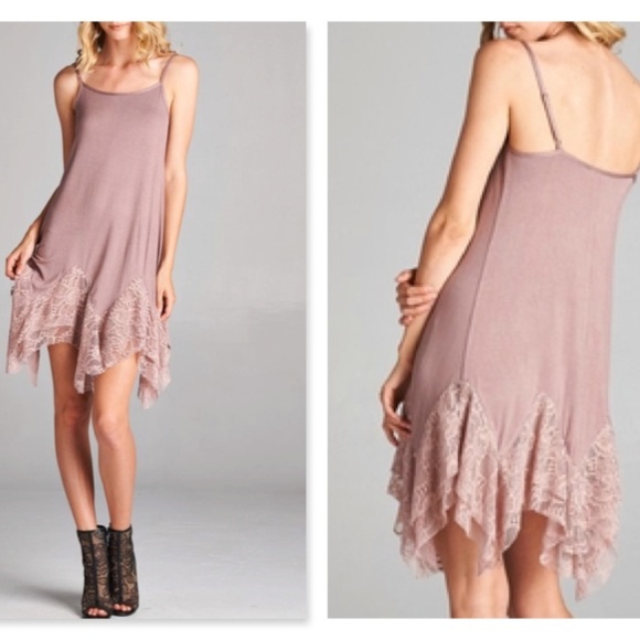 ODDI Dresses & Skirts - ODDI Size Medium Lavender Lace Dress Extender